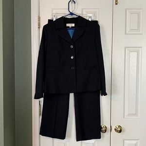 Suit Studio Navy Pinstripe Women's two piece suit